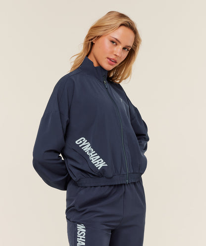 Gymshark Training Everyday Woven Jacket - Heavy Blue