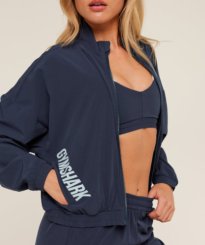Gymshark Training Everyday Woven Jacket - Heavy Blue