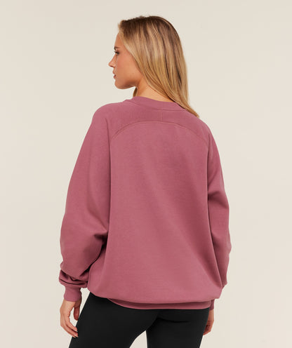 Gymshark Training Oversized Fleece Sweatshirt - Reset Pink
