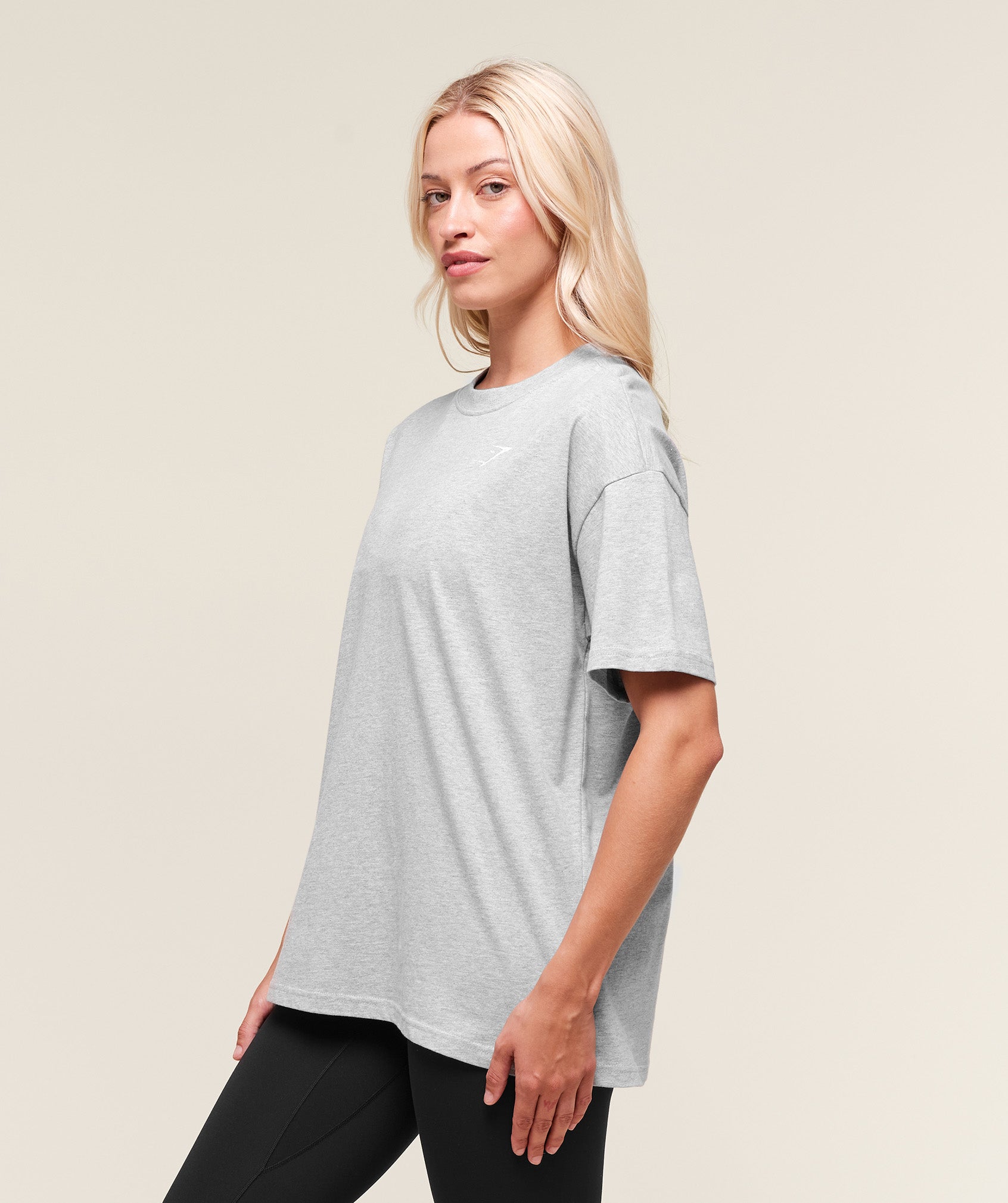Gymshark Training Oversized T-Shirt - Light Grey Marl