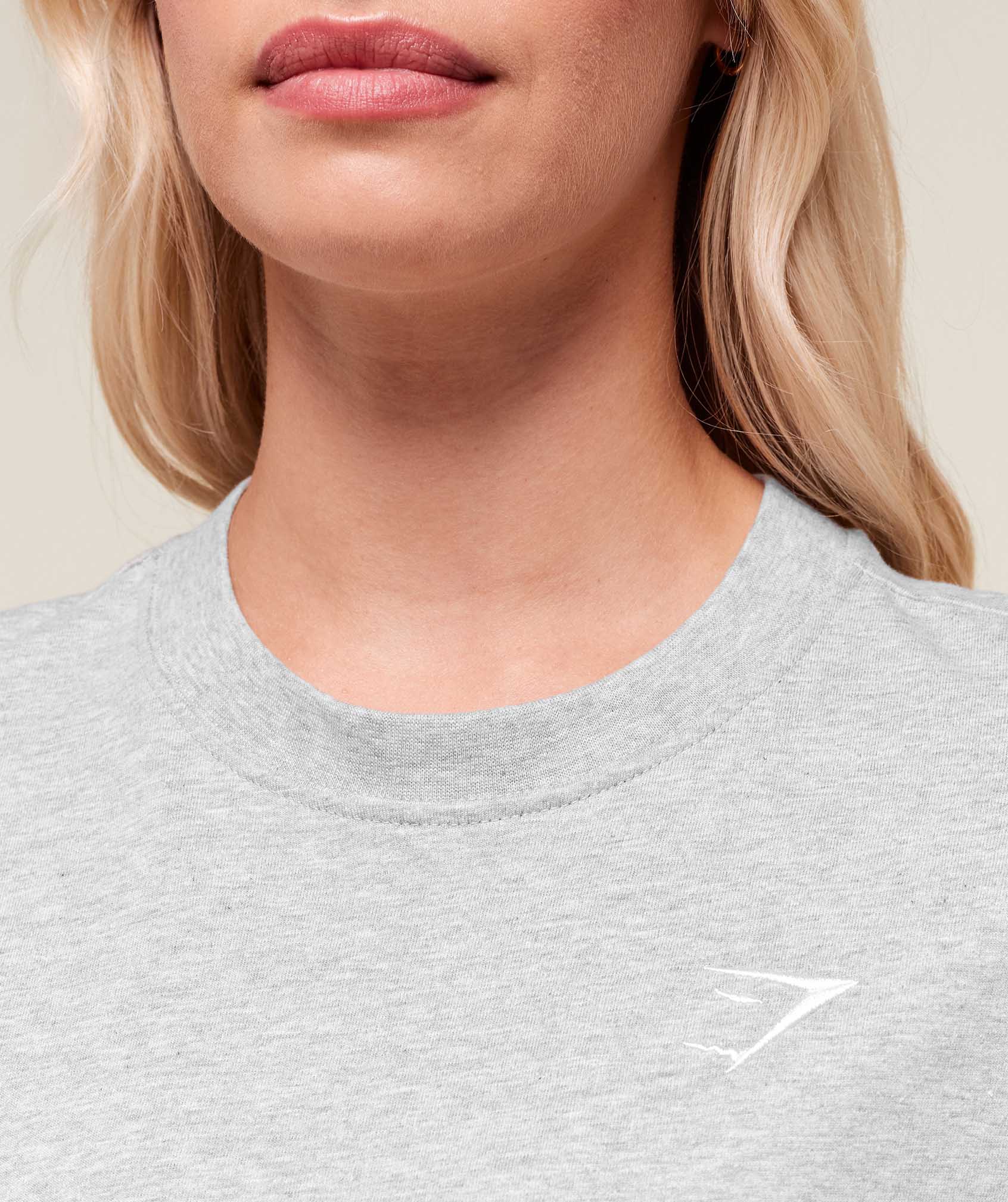 Gymshark Training Oversized T-Shirt - Light Grey Marl