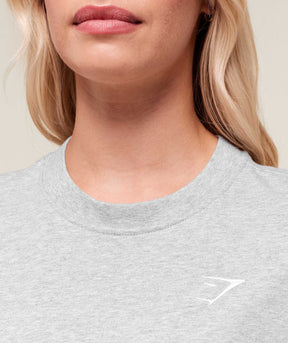 Gymshark Training Oversized T-Shirt - Light Grey Marl