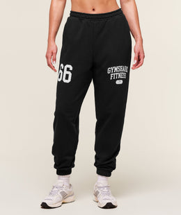 Gymshark Campus Graphic Oversized Jogger - Black