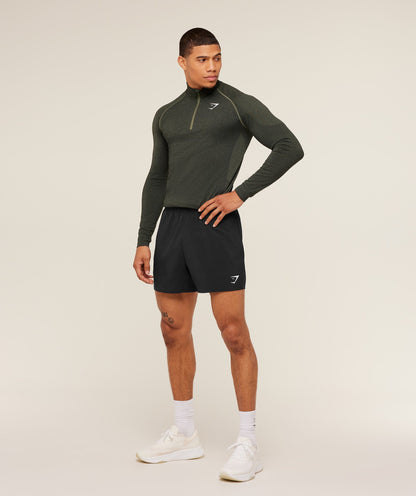Gymshark Vital 1/4 Zip - Core Olive/Black