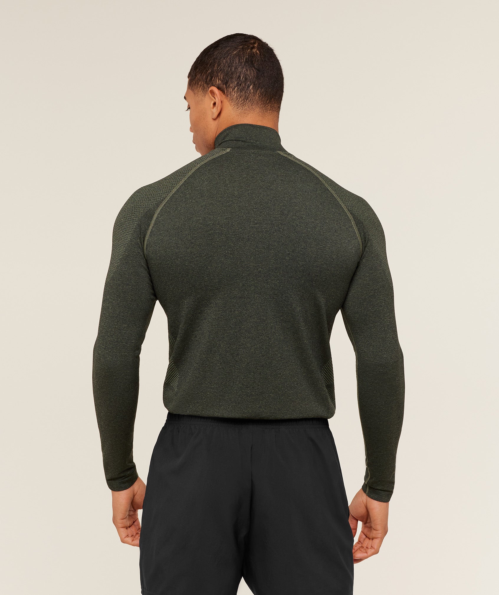 Gymshark Vital 1/4 Zip - Core Olive/Black