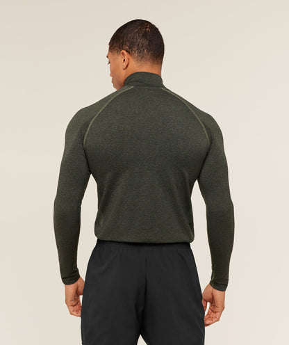 Gymshark Vital 1/4 Zip - Core Olive/Black