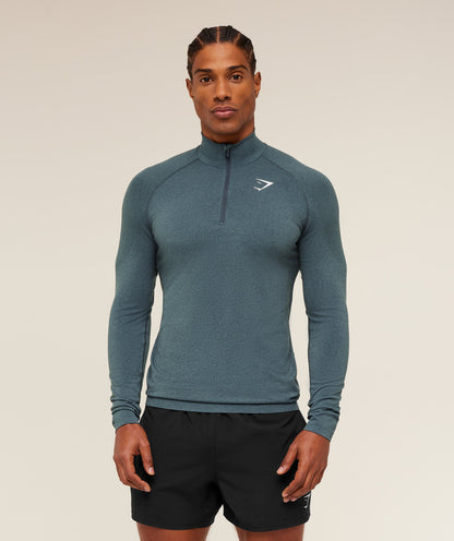 Gymshark Vital 1/4 Zip -  Iron Blue /  Stealth Blue