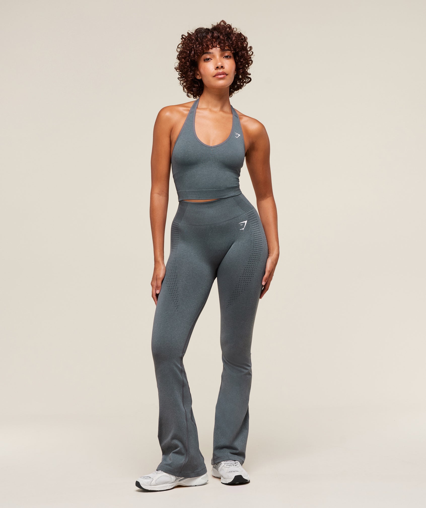 Gymshark Vital Soft Flared Leggings - Strong Grey/Marl
