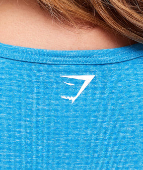 Gymshark Vital Crop Top - Electric Blue Marl