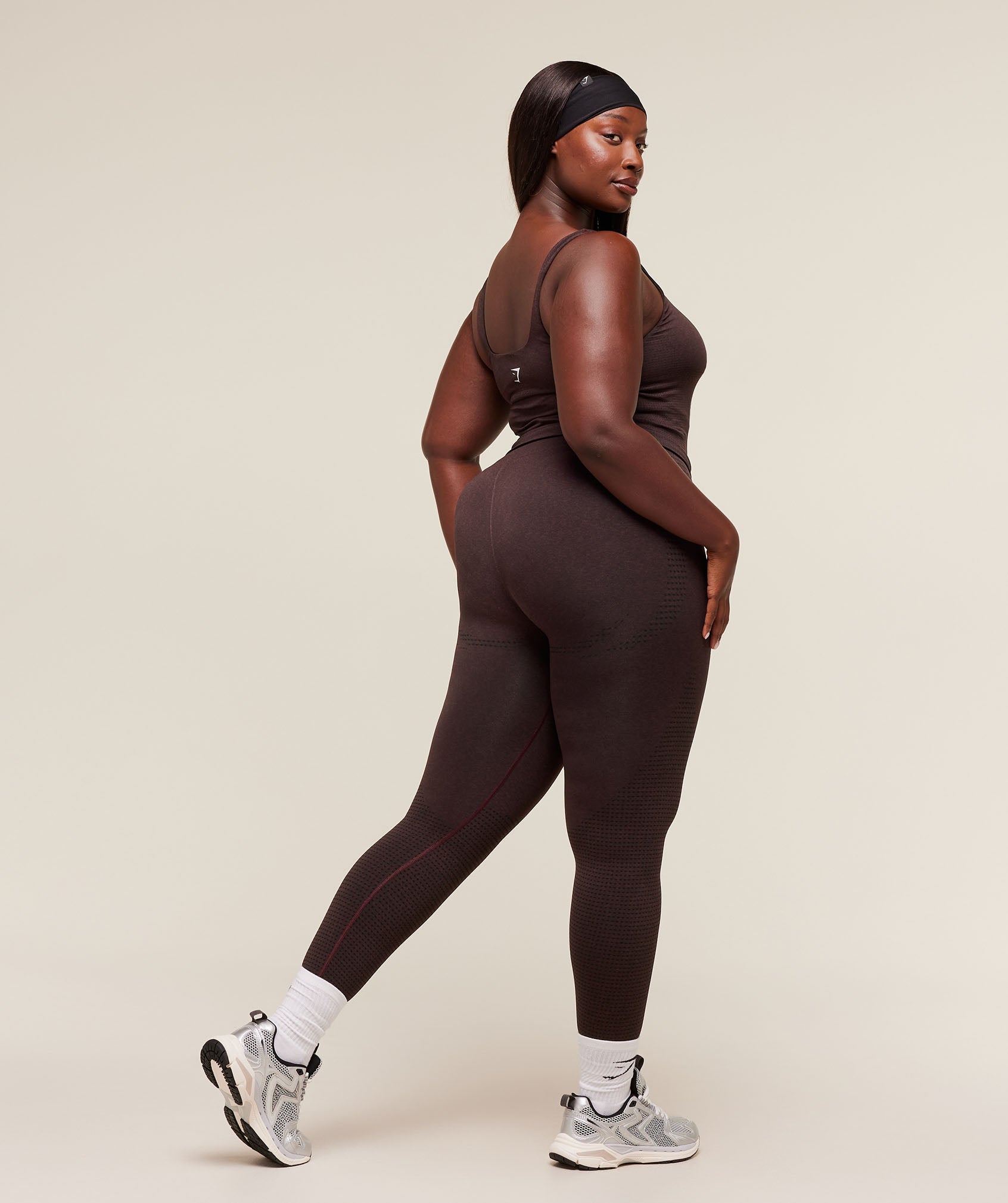 Gymshark Vital Regular Leggings - Rich Maroon/Marl