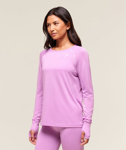 Gymshark Vital Light Long Sleeve Top - Sour Pink Marl