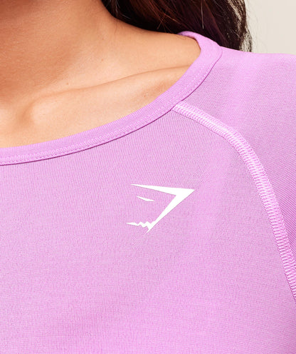 Gymshark Vital Light Long Sleeve Top - Sour Pink Marl