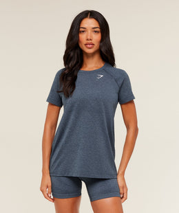 Gymshark Vital Light T-Shirt - GS Stealth Blue/ Marl