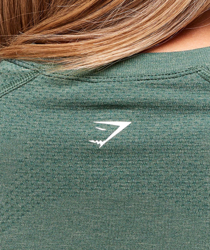 Gymshark Vital Light T-Shirt - Obsidian Green Marl