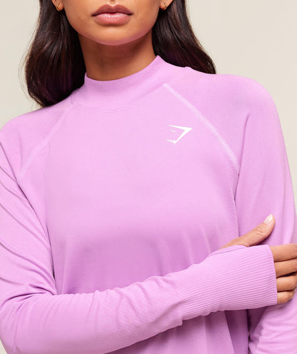 Gymshark Vital Long Line Top - Sour Pink Marl