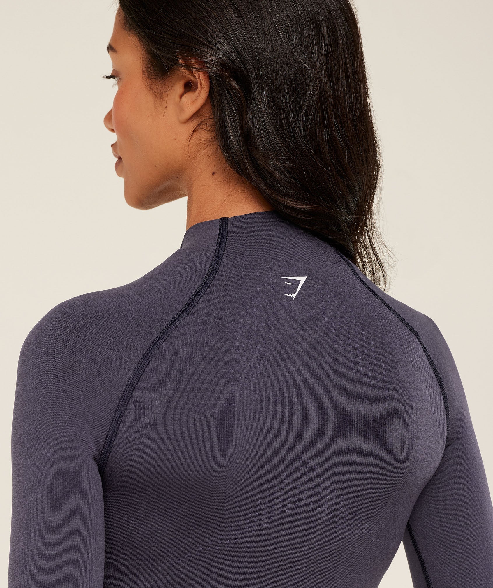 Gymshark Vital Midi Zip Up Jacket - Midnight Purple/Marl