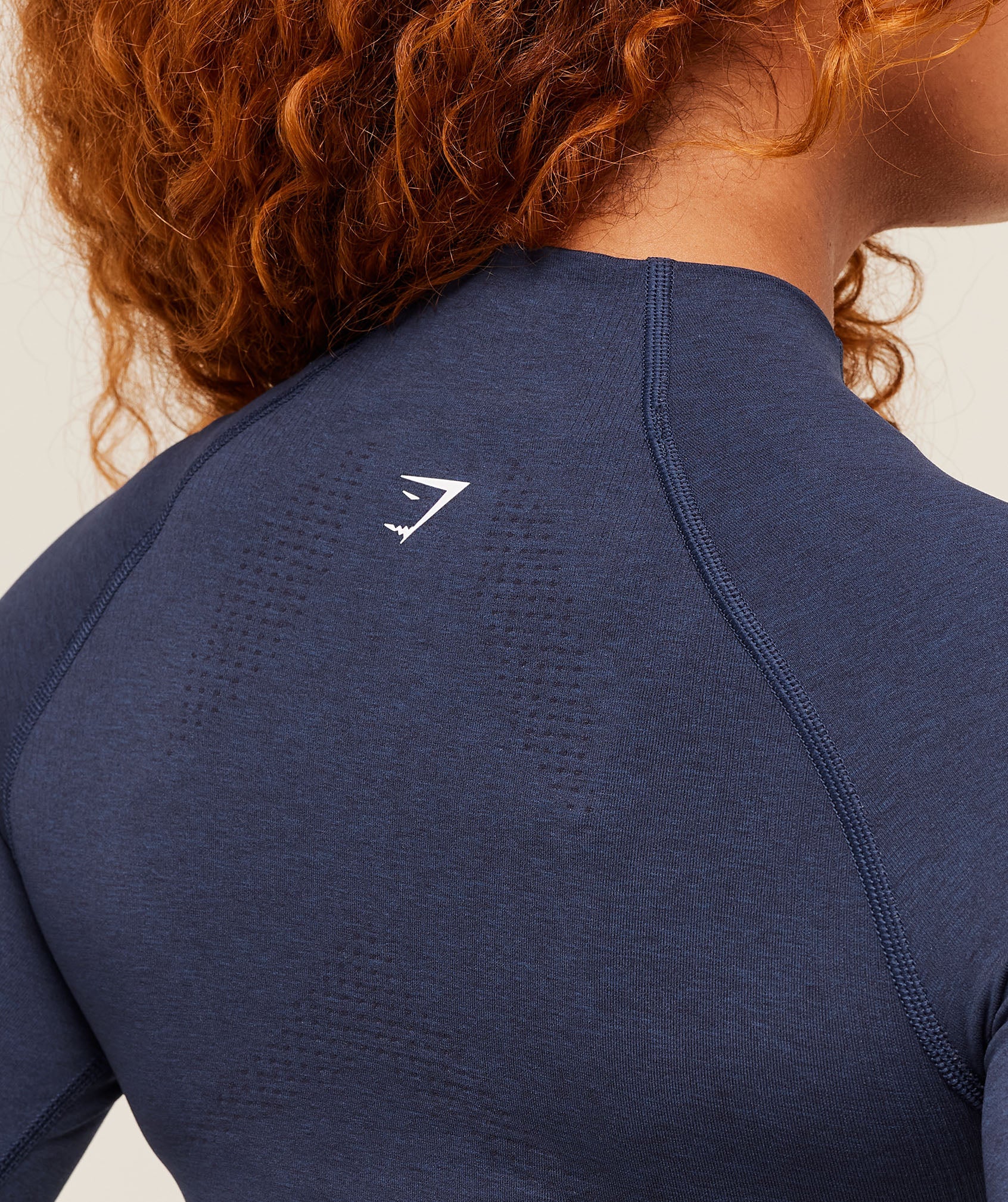 Gymshark Vital Midi Zip Up Jacket - Heavy Blue Marl
