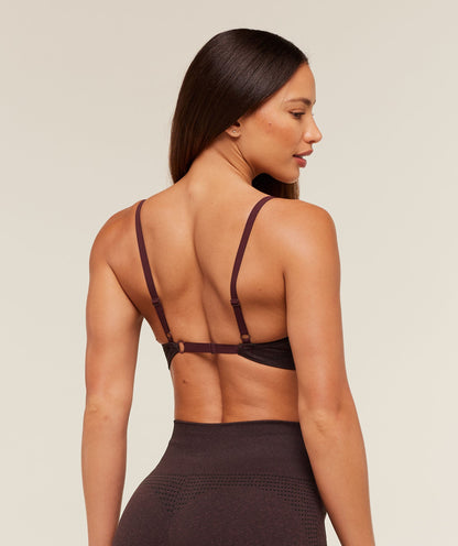 Gymshark Vital Sports Bra - Rich Maroon/Marl