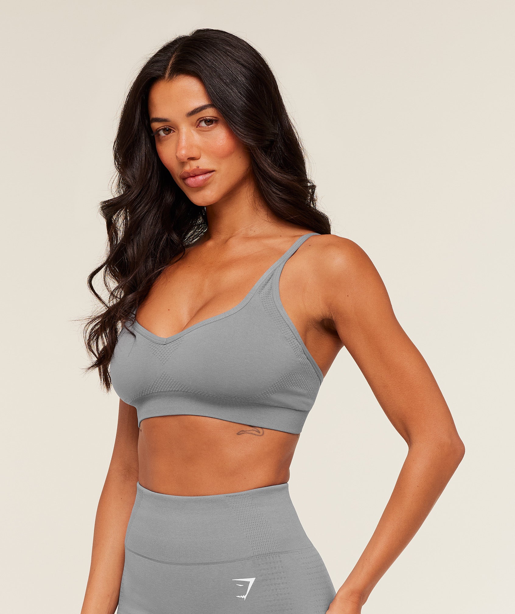 Gymshark Vital Sports Bra - GS Medium Grey/ Marl