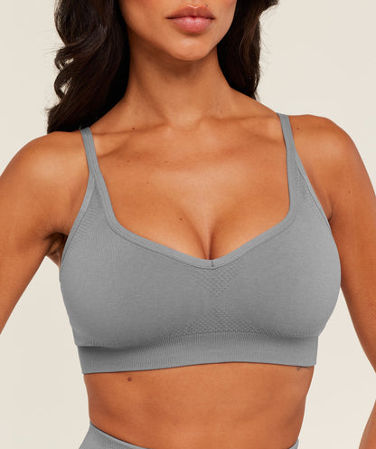 Gymshark Vital Sports Bra - GS Medium Grey/ Marl