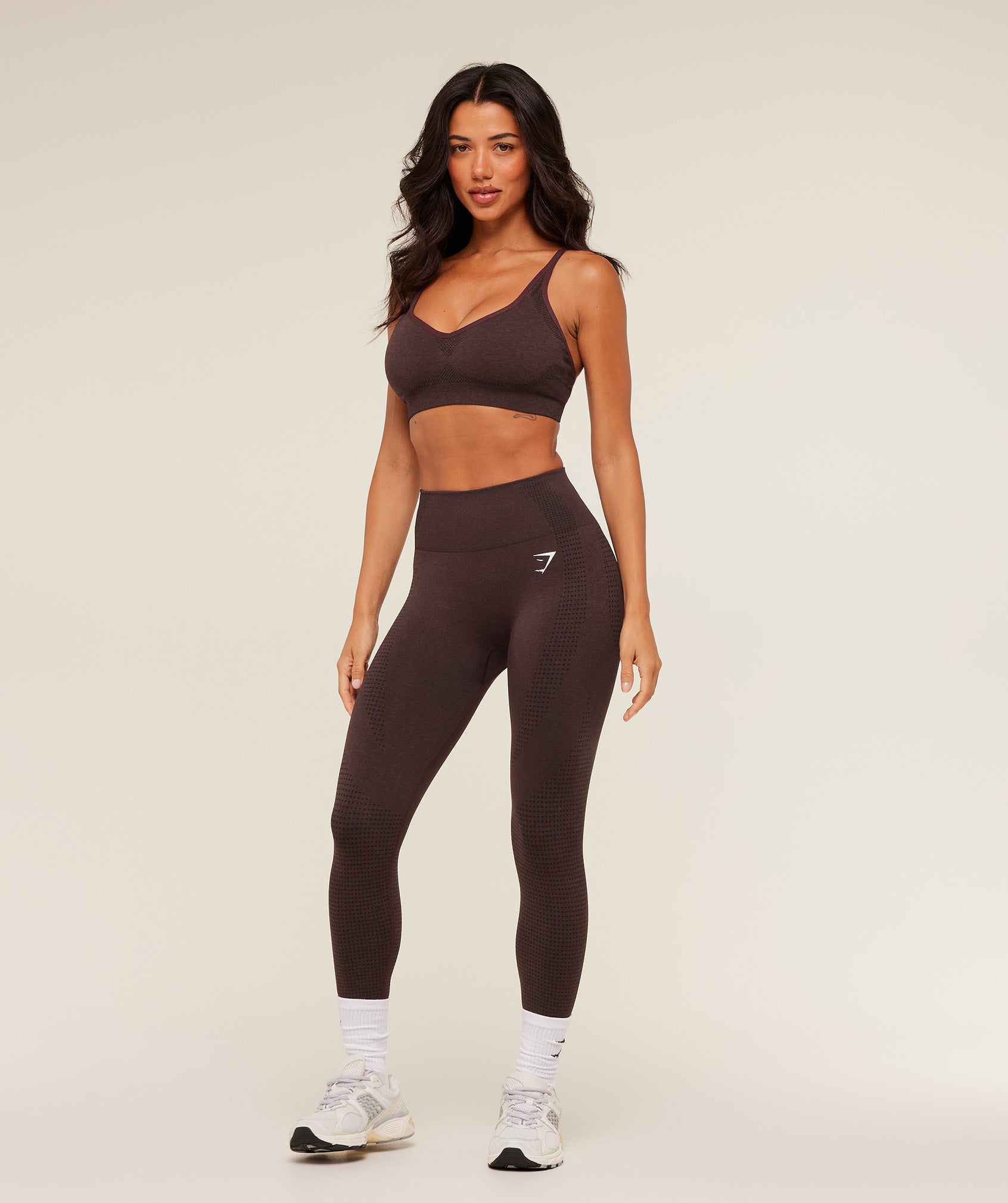 Gymshark Vital Sports Bra - Rich Maroon/Marl