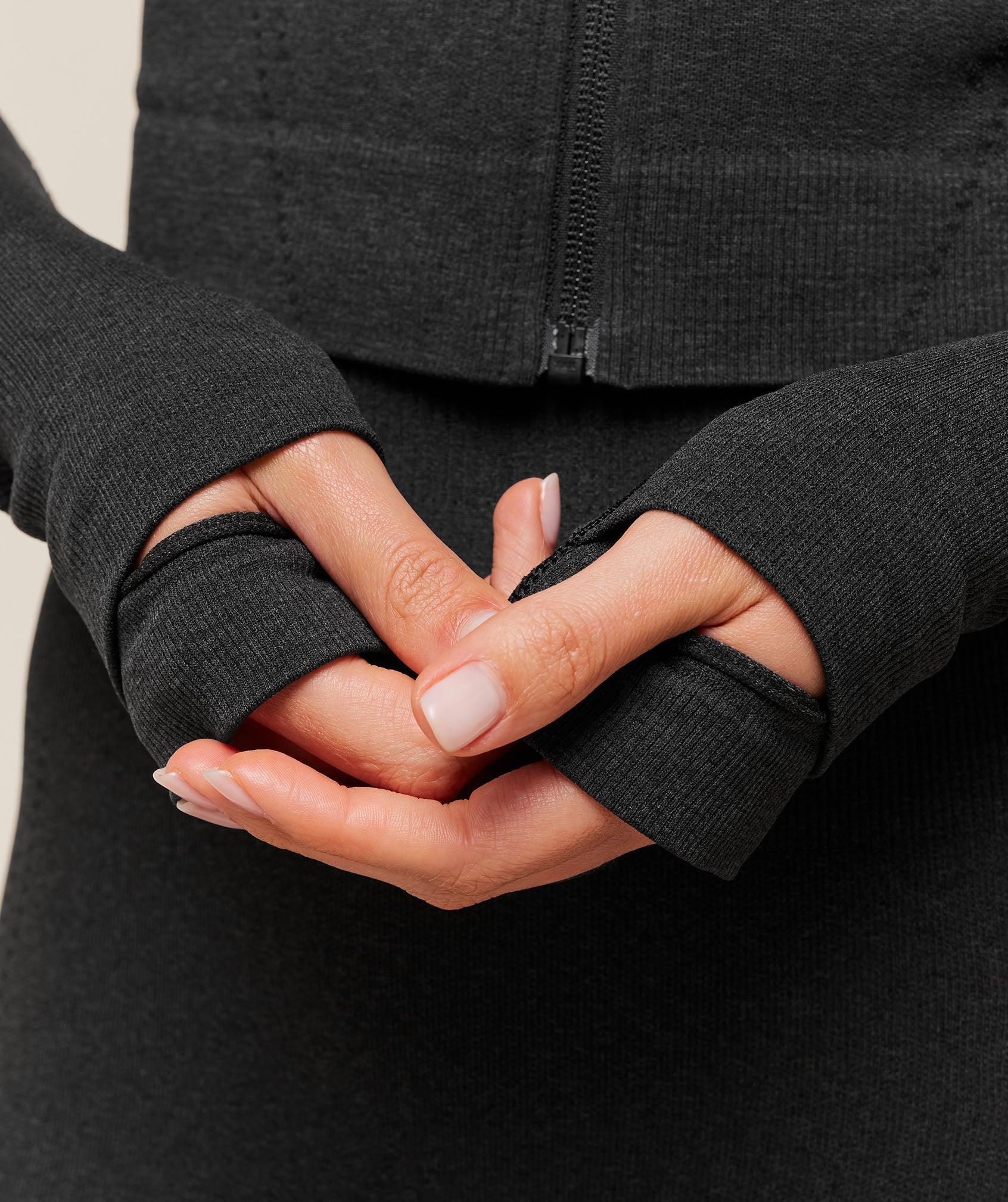 Gymshark Vital Warm Jacket - Black Marl