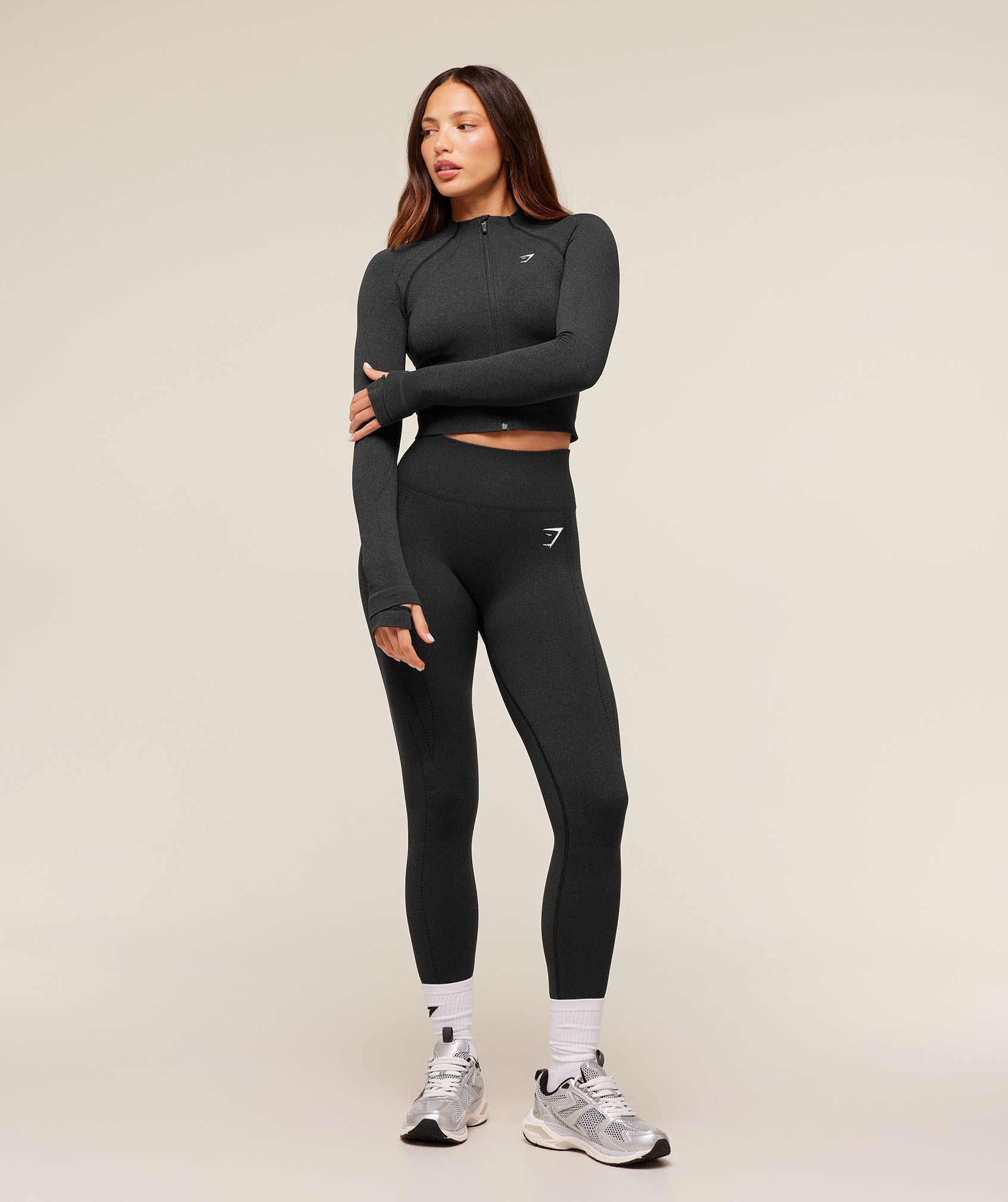 Gymshark Vital Warm Jacket - Black Marl