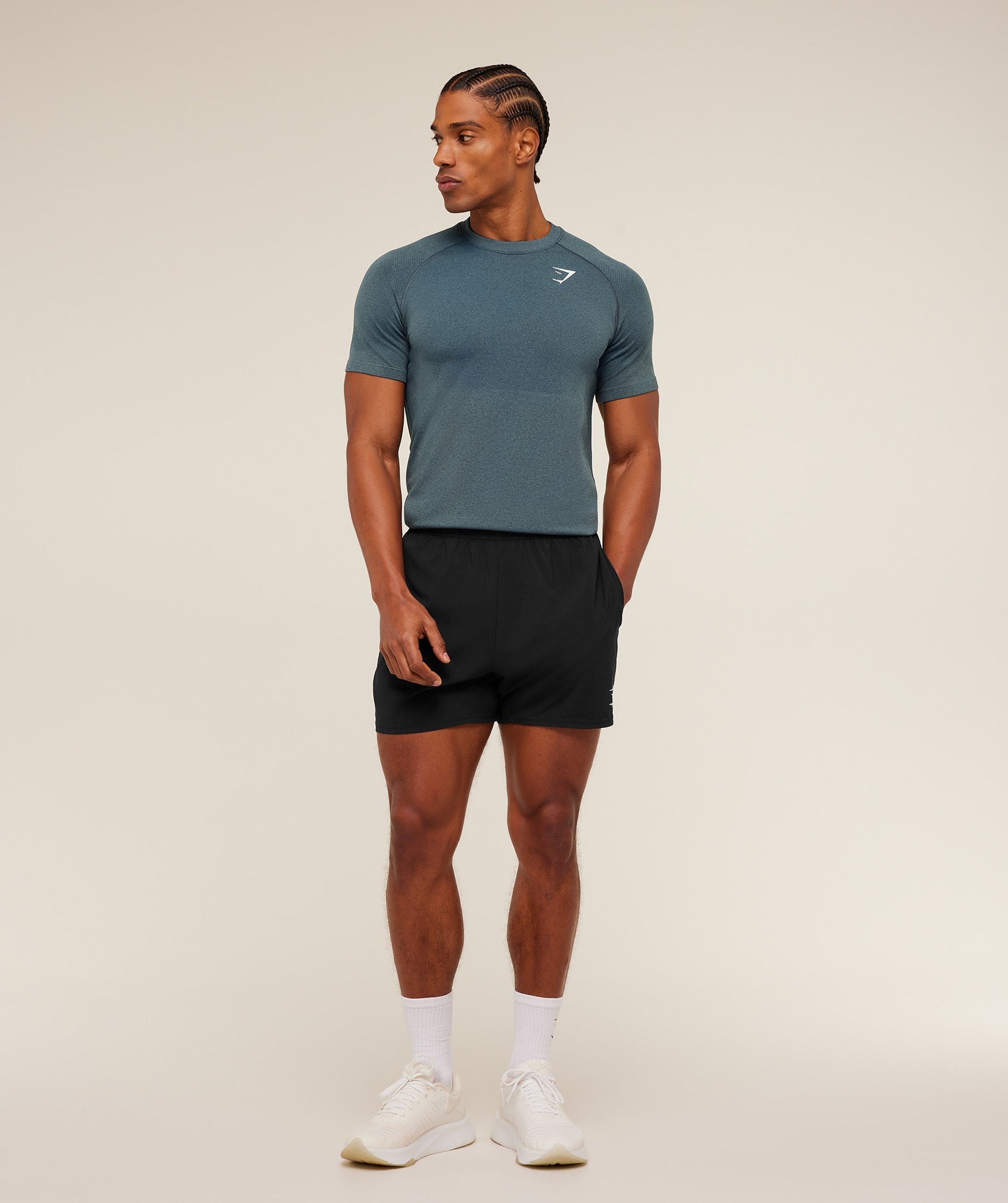 Gymshark Vital Seamless T-Shirt -  Iron Blue /  Stealth Blue
