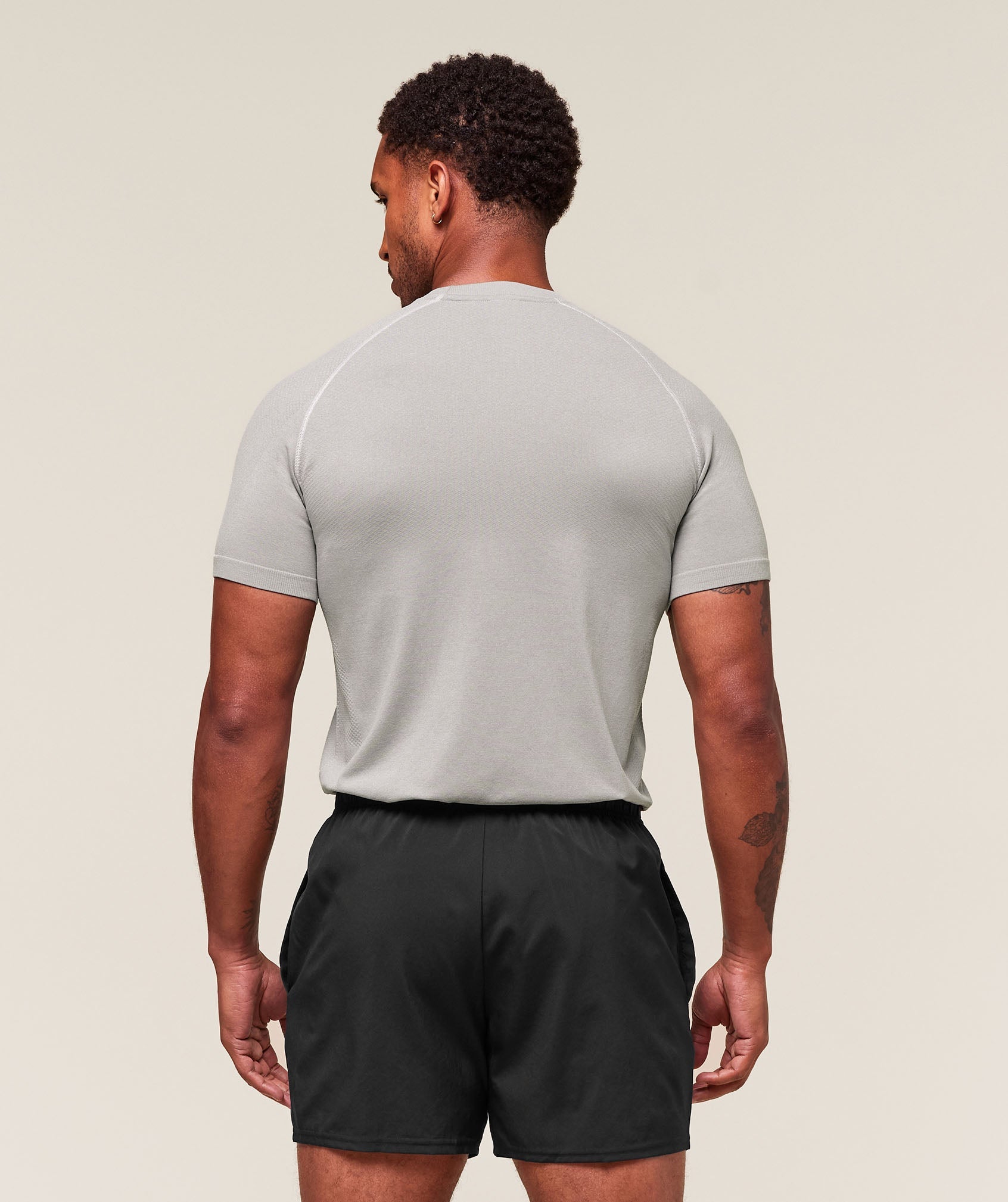 Gymshark Vital Seamless T-Shirt - Light Grey/Smokey Grey