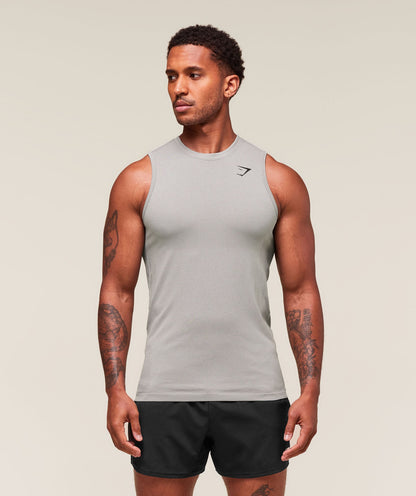 Gymshark Vital Tank - Light Grey/Smokey Grey