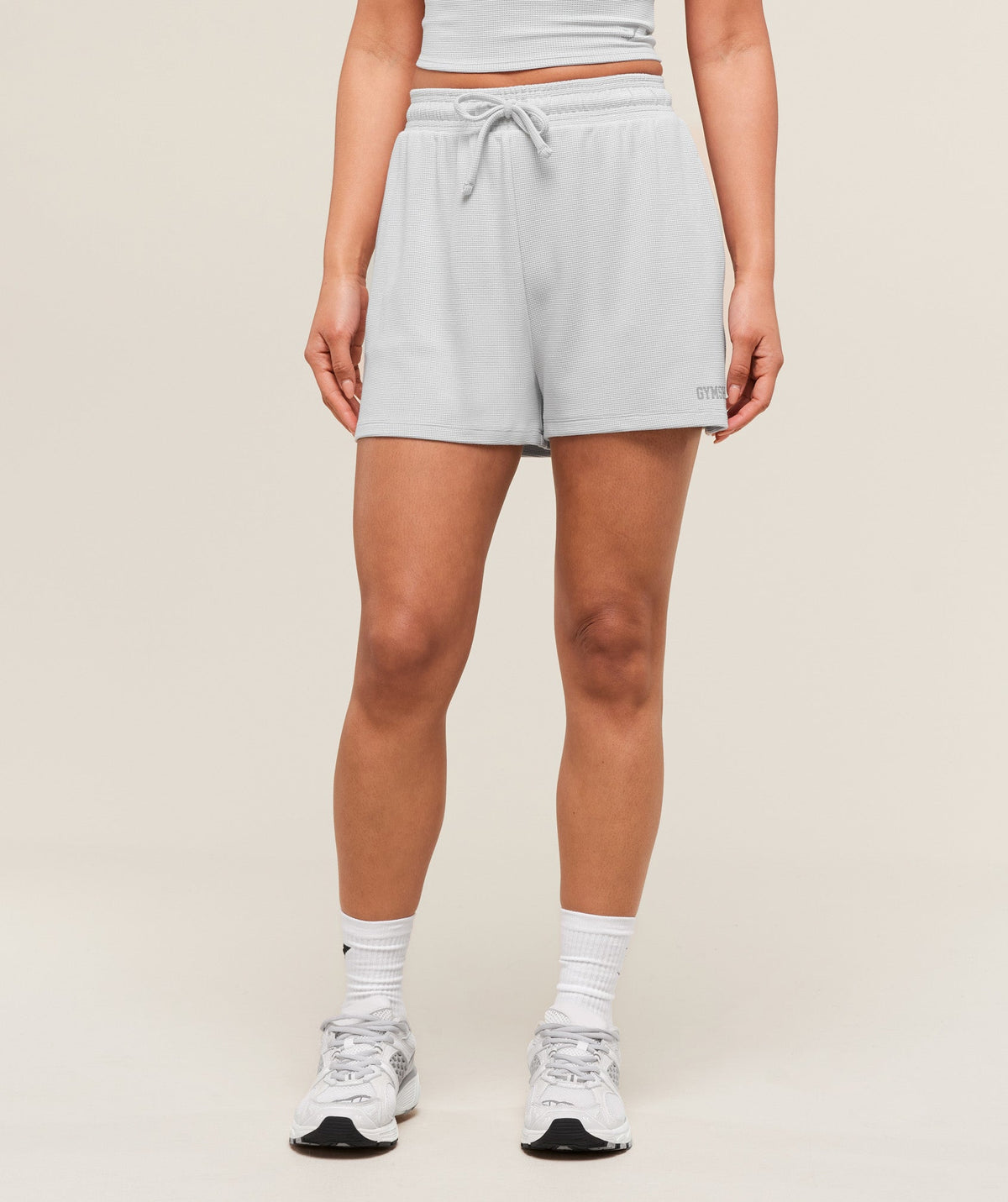 Gymshark Waffle Shorts - Light Grey