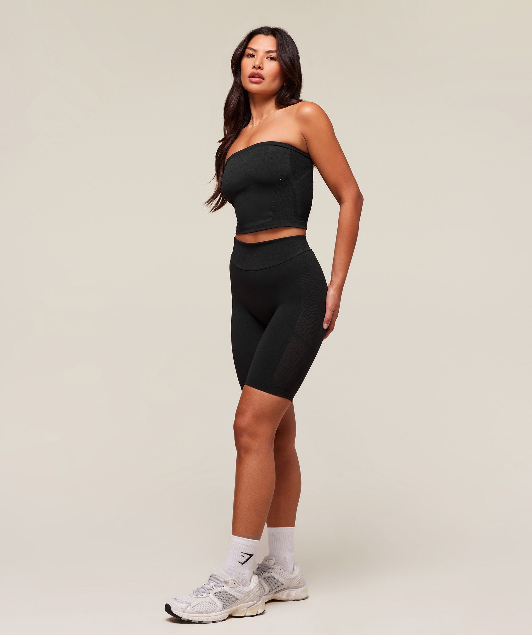 Gymshark everywear Warp Knit Cycling Short - Black