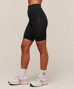 Gymshark everywear Warp Knit Cycling Shorts - Black