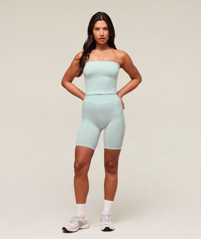 Gymshark everywear Warp Knit Cycling Short - Frost Blue
