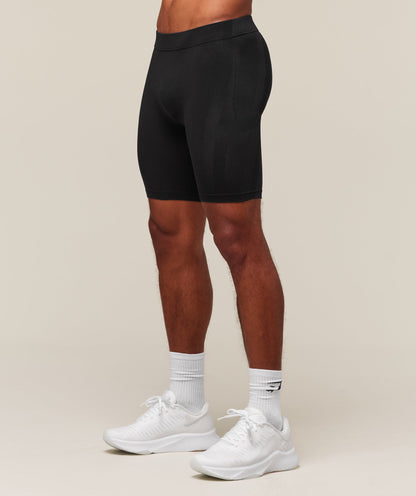 Gymshark everywear Warp Knit Half Tight - Black