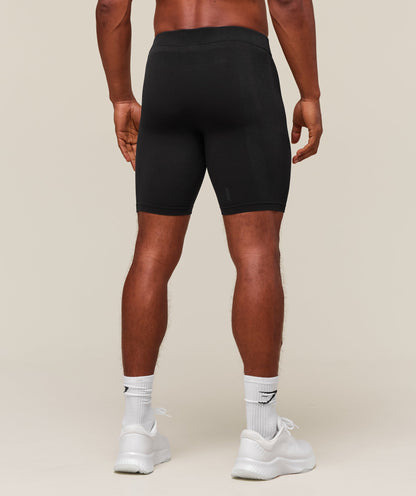 Gymshark everywear Warp Knit Half Tight - Black