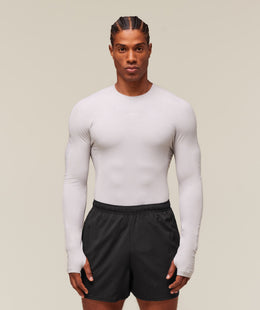 Gymshark everywear Warp Knit LS T-Shirt - Tame Grey