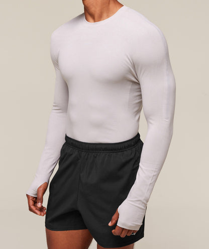 Gymshark everywear Warp Knit LS T-Shirt - Tame Grey