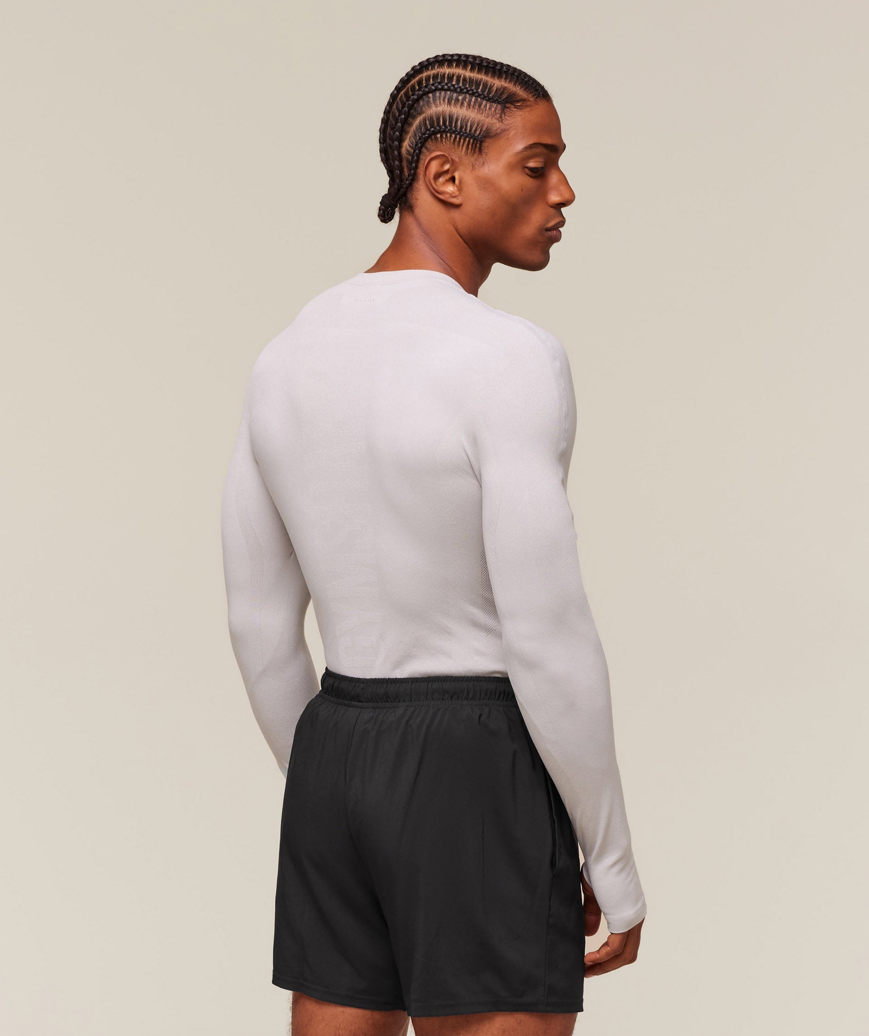 Gymshark everywear Warp Knit LS T-Shirt - Tame Grey