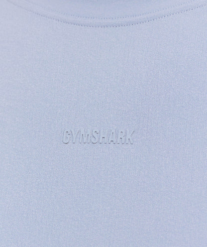 Gymshark everywear Warp Knit T-Shirt - Pale Blue