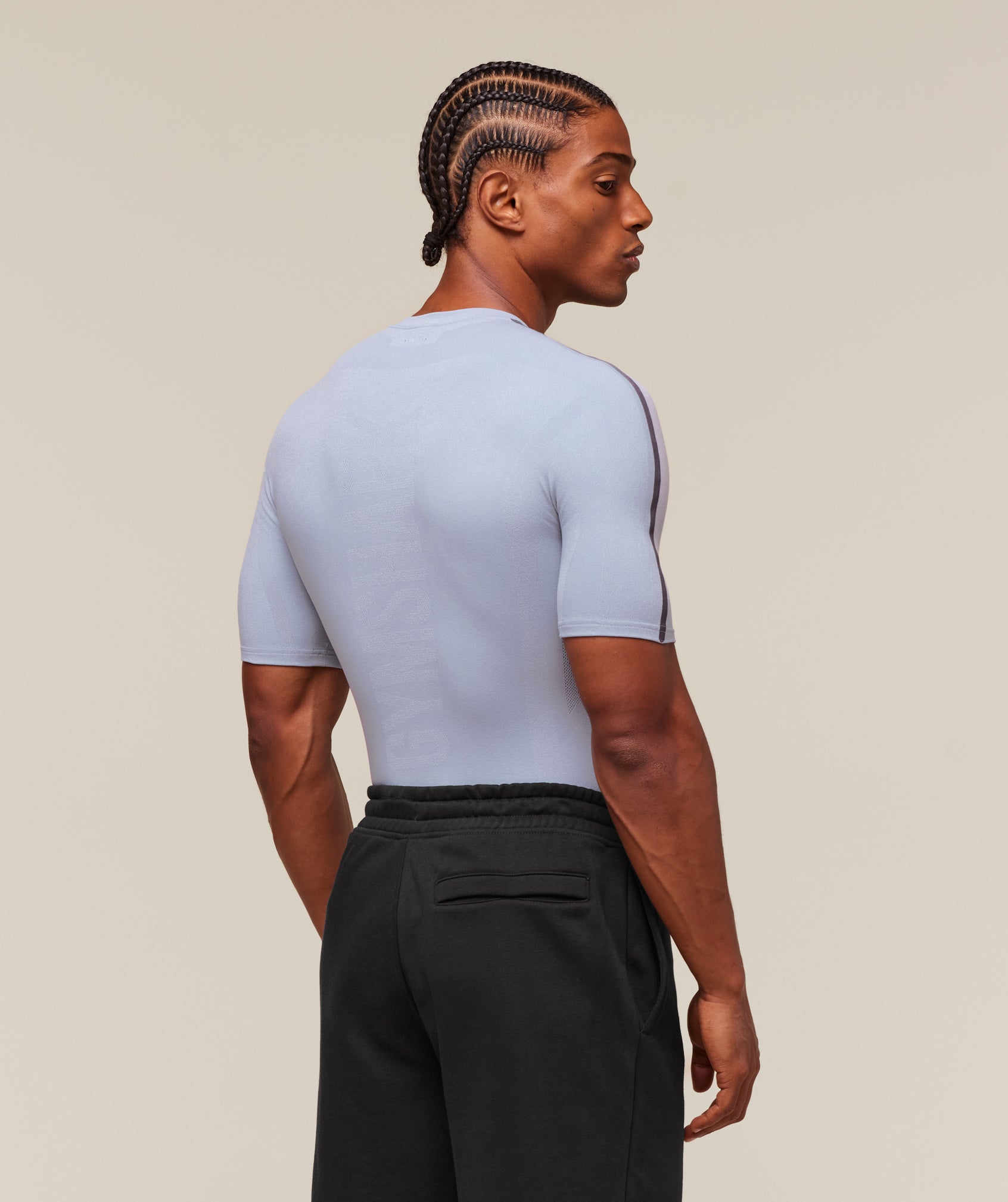 Gymshark everywear Warp Knit T-Shirt - Pale Blue