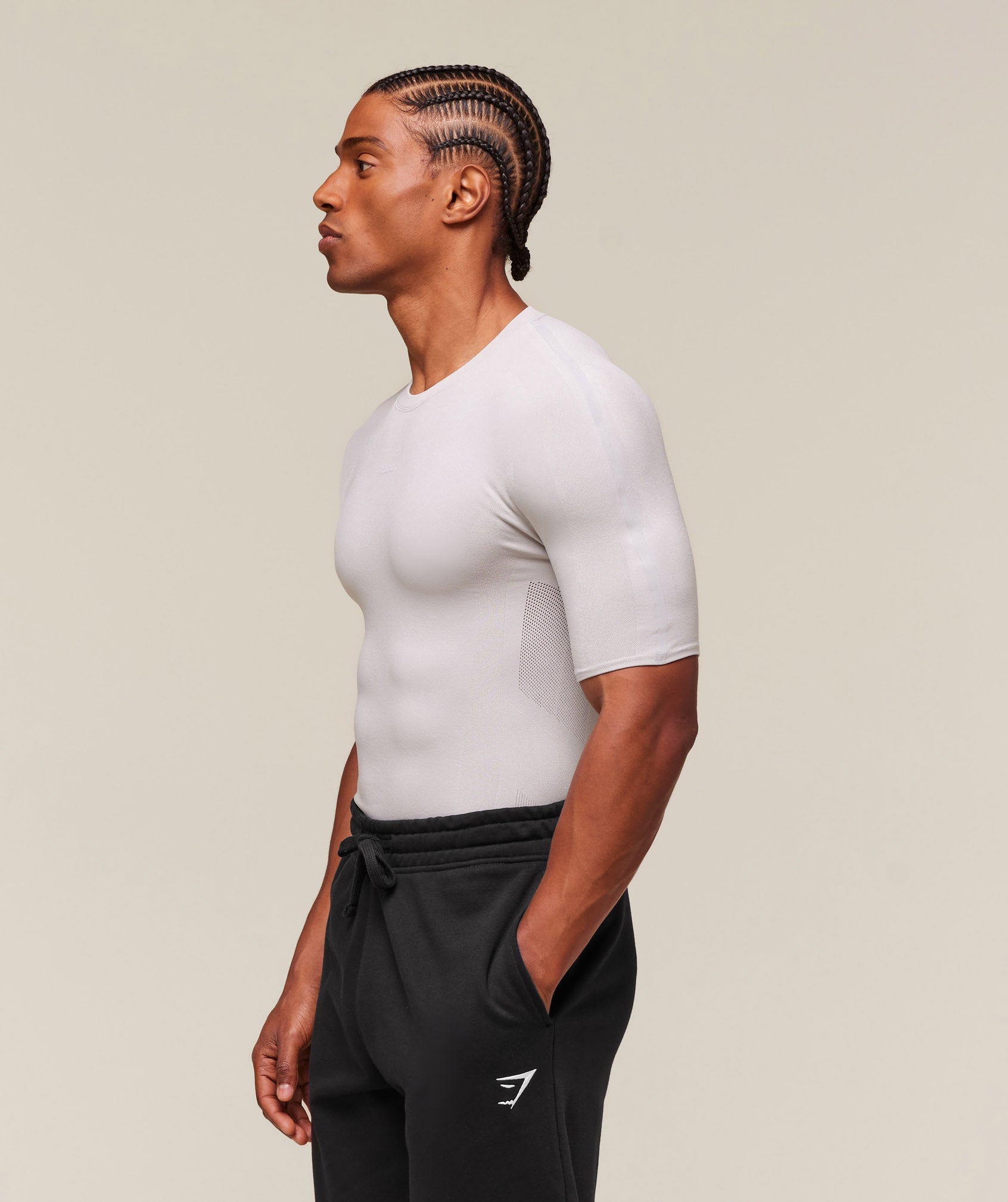 Gymshark everywear Warp Knit T-Shirt - Tame Grey