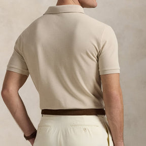Polo Ralph Lauren Custom Slim Fit Tonal PP Cotton Mesh Polo Shirt