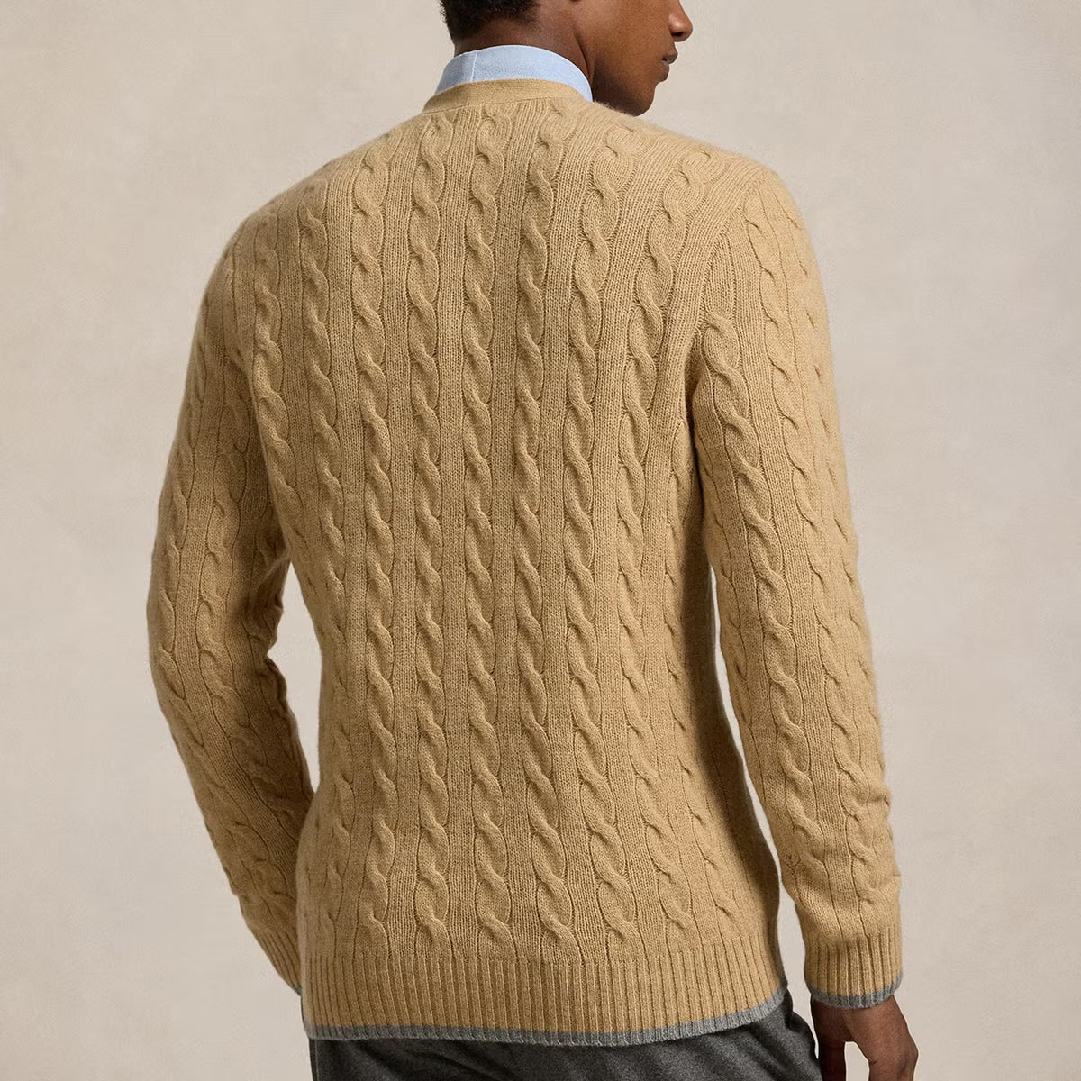 Polo Ralph Lauren Cable-Knit Cotton V-Neck Cardigan