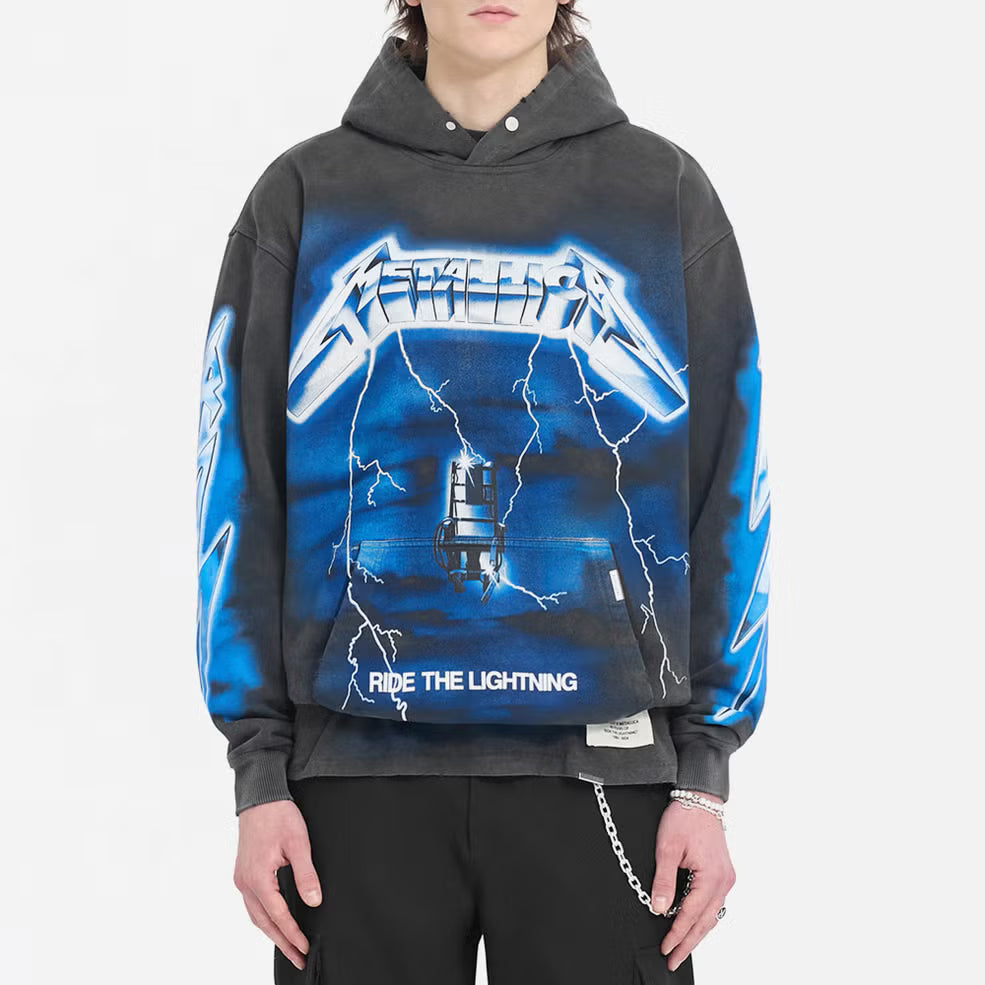 REPRESENT x Metallica Ride the Lightning Cotton-Jersey Hoodie
