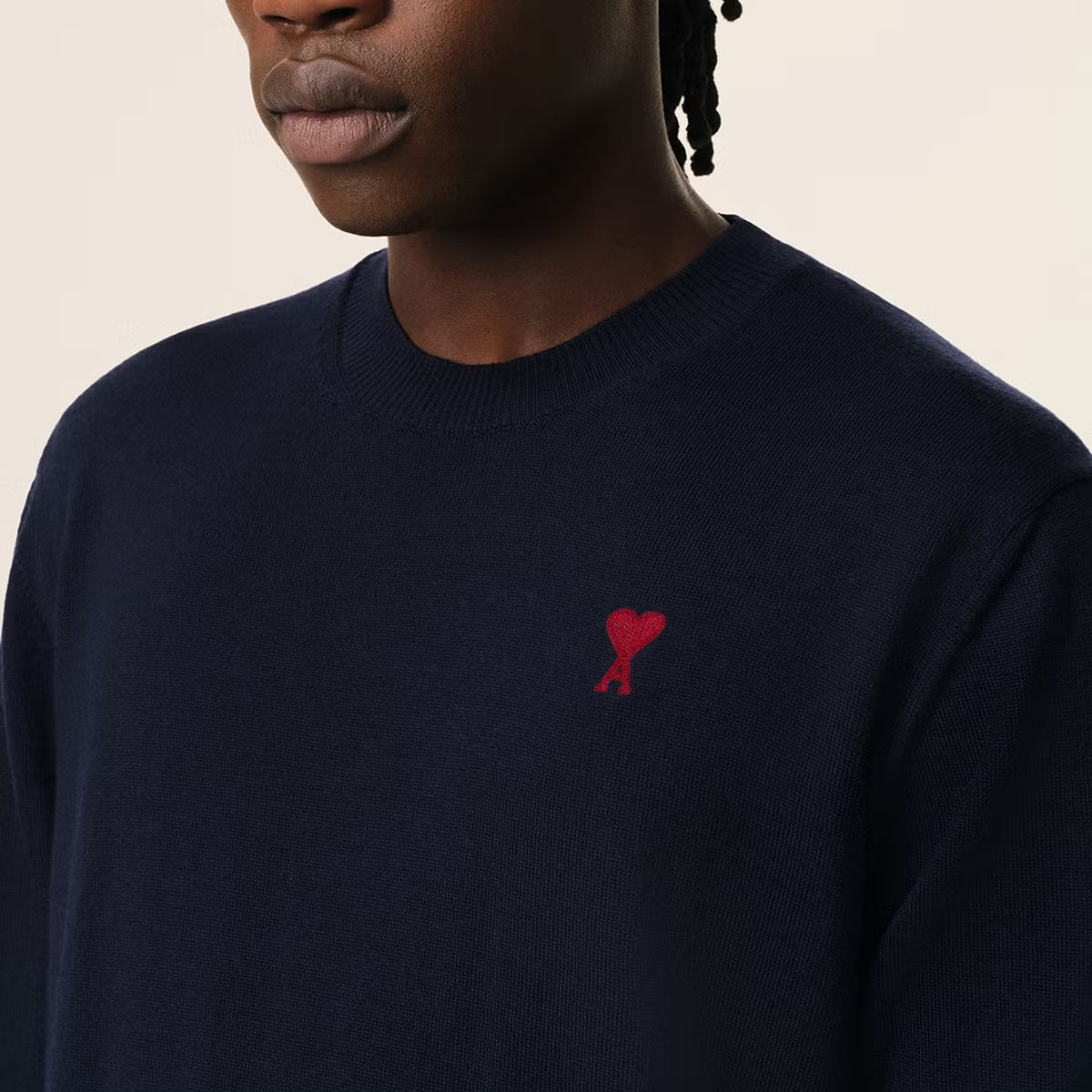 AMI Red de Coeur Wool Jumper