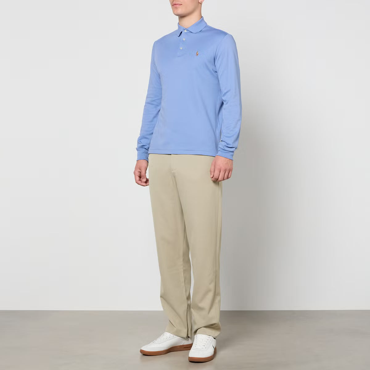 Polo Ralph Lauren Long Sleeved Cotton-Piqué Polo Shirt