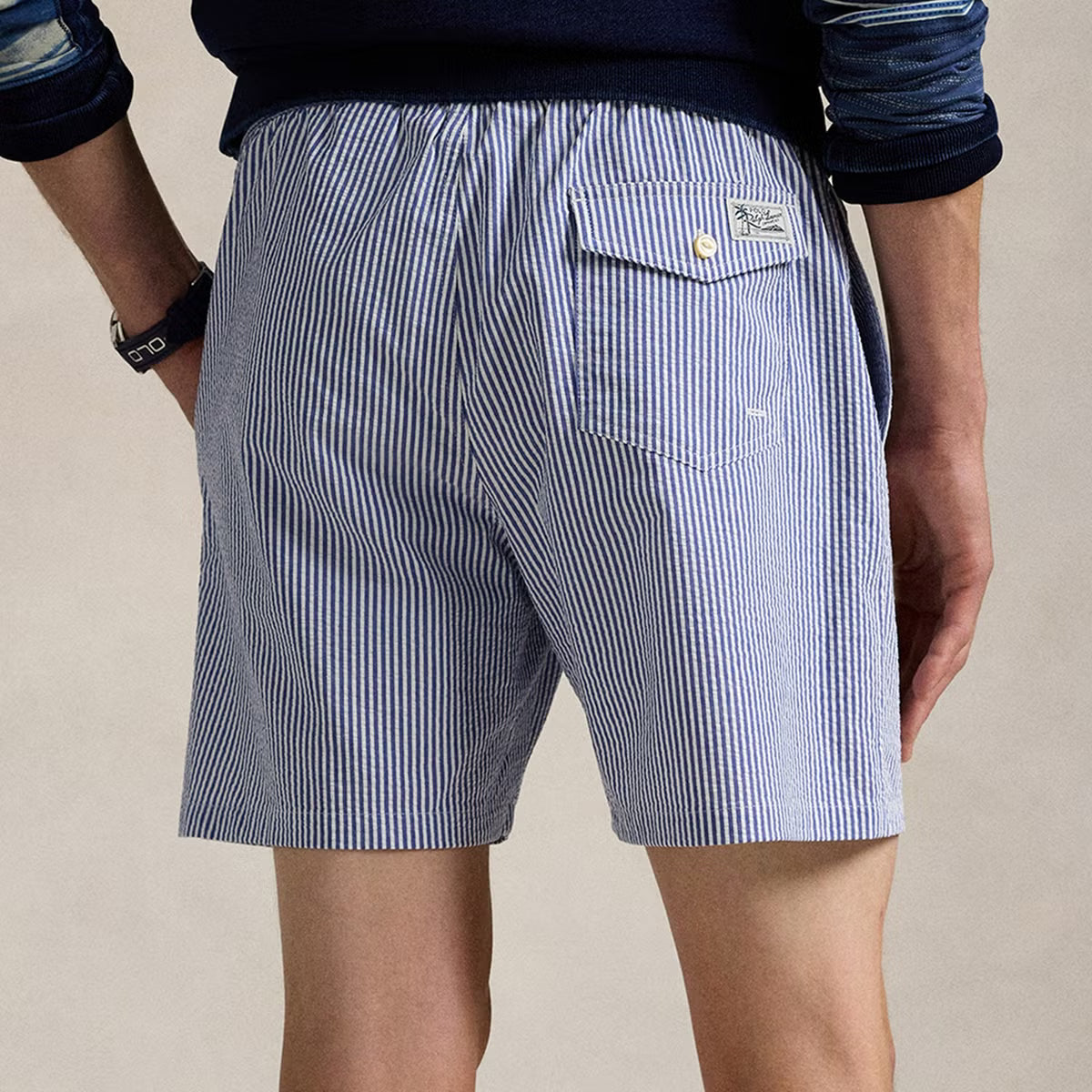 Polo Ralph Lauren Traveler Seersucker Swimming Trunks