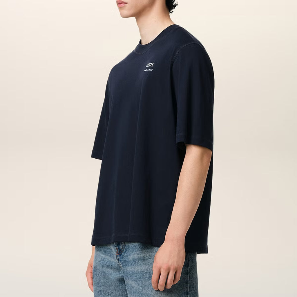 AMI Logo Cotton-Jersey T-Shirt