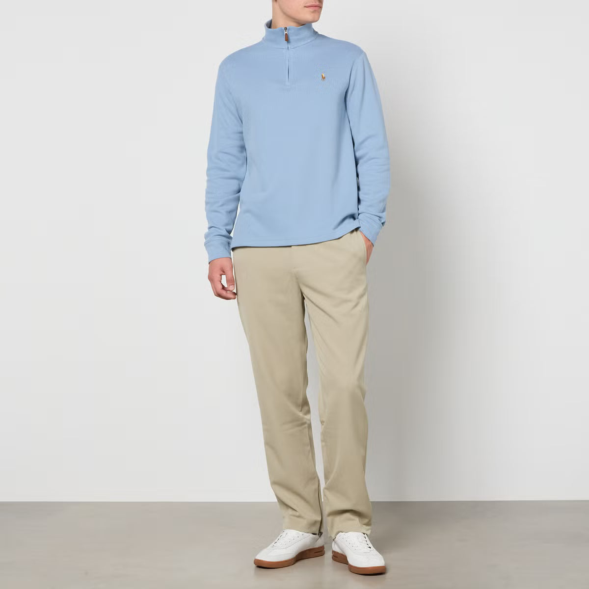 Polo Ralph Lauren Half Zip Cotton-Jersey Sweatshirt